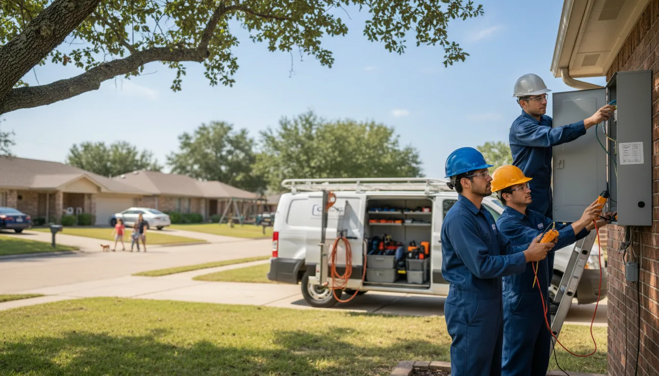 Certified electrician providing emergency electrical services in Maxwell, IA